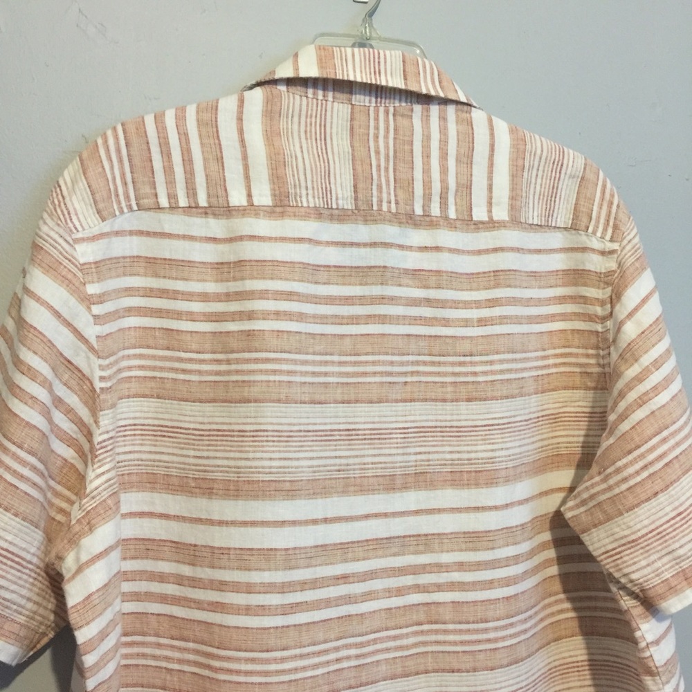 Tasso Elba Linen short sleeve polo shirt size XL - Picture 8 of 11